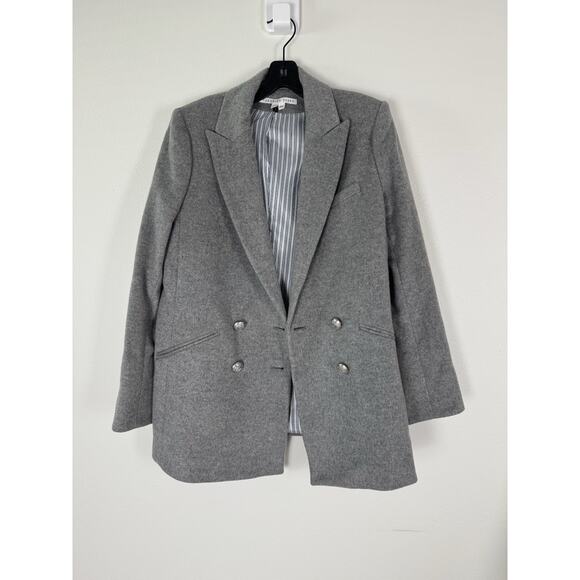 Veronica Beard Gray Double-Breasted Blazer - Picture 4 of 16